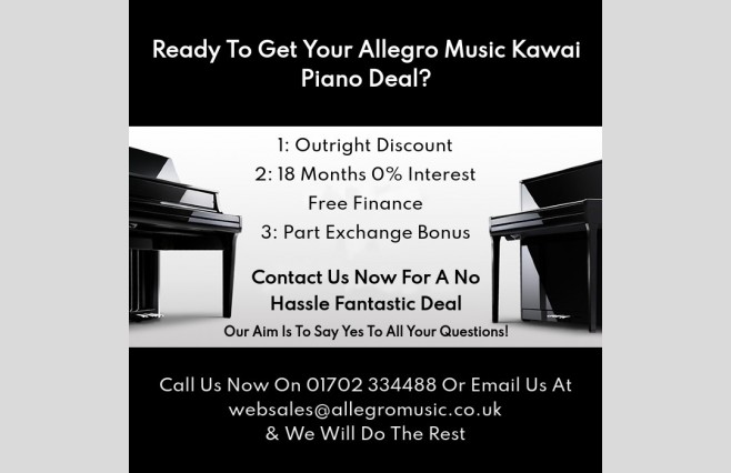 Kawai K-200 Ebony Polished Upright Piano - Image 2